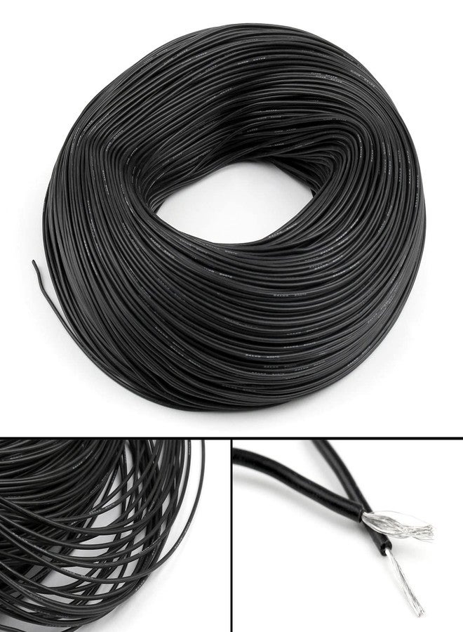 INVENTO 10mtr 24 AWG 0.25 sq.mm High Durability 5A Tinned Copper Silicone Wire Flexible Black Cable 1.3mm Dia High Temperature for DIY - Image 4